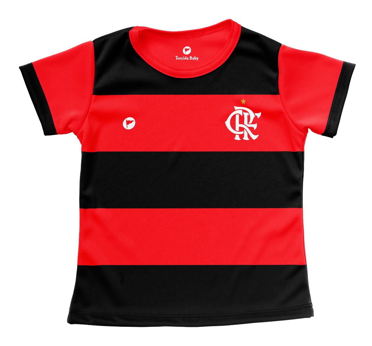 Camisa Infantil Flamengo Baby Look Listrada Oficial - Cia Bebê