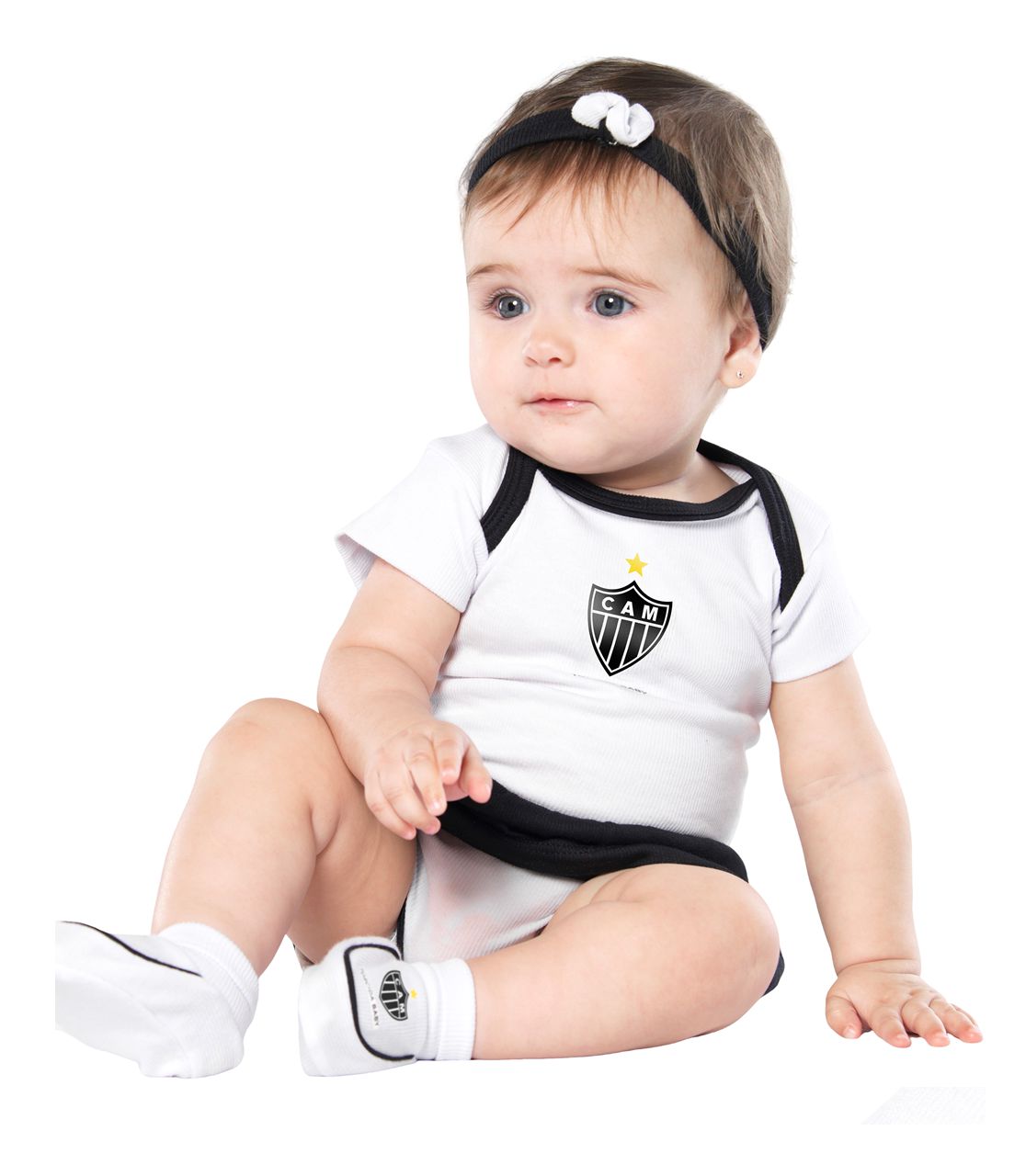 Kit Bebê Atlético MG 3 Peças - Cia Bebê