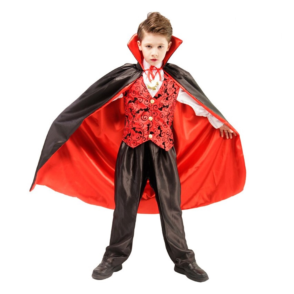 Fantasia Infantil Drácula Vampiro Halloween Cosplay - Cia Bebê