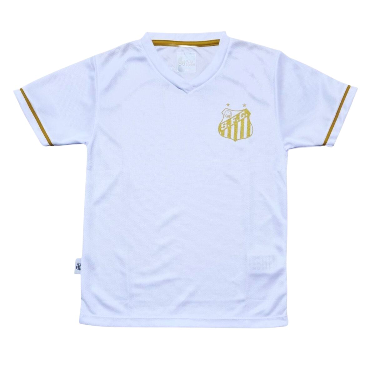 Camiseta Santos Infantil Premium Branca Oficial - Cia Bebê