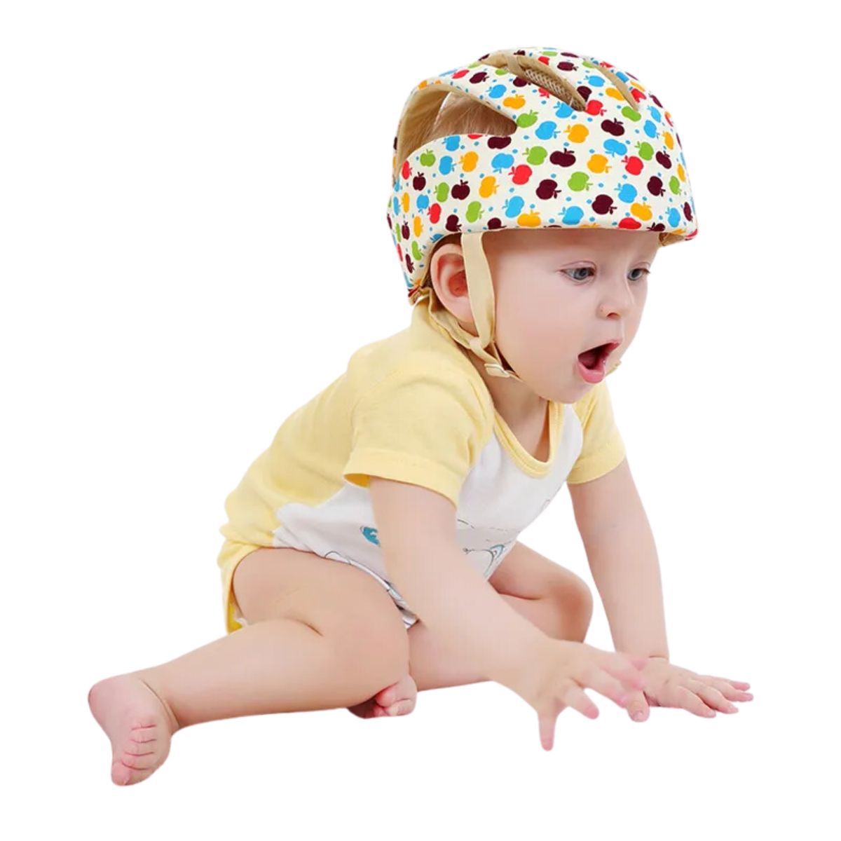 Capacete de Proteção Para Bebê Segurança Cabeça Colorido - Cia Bebê