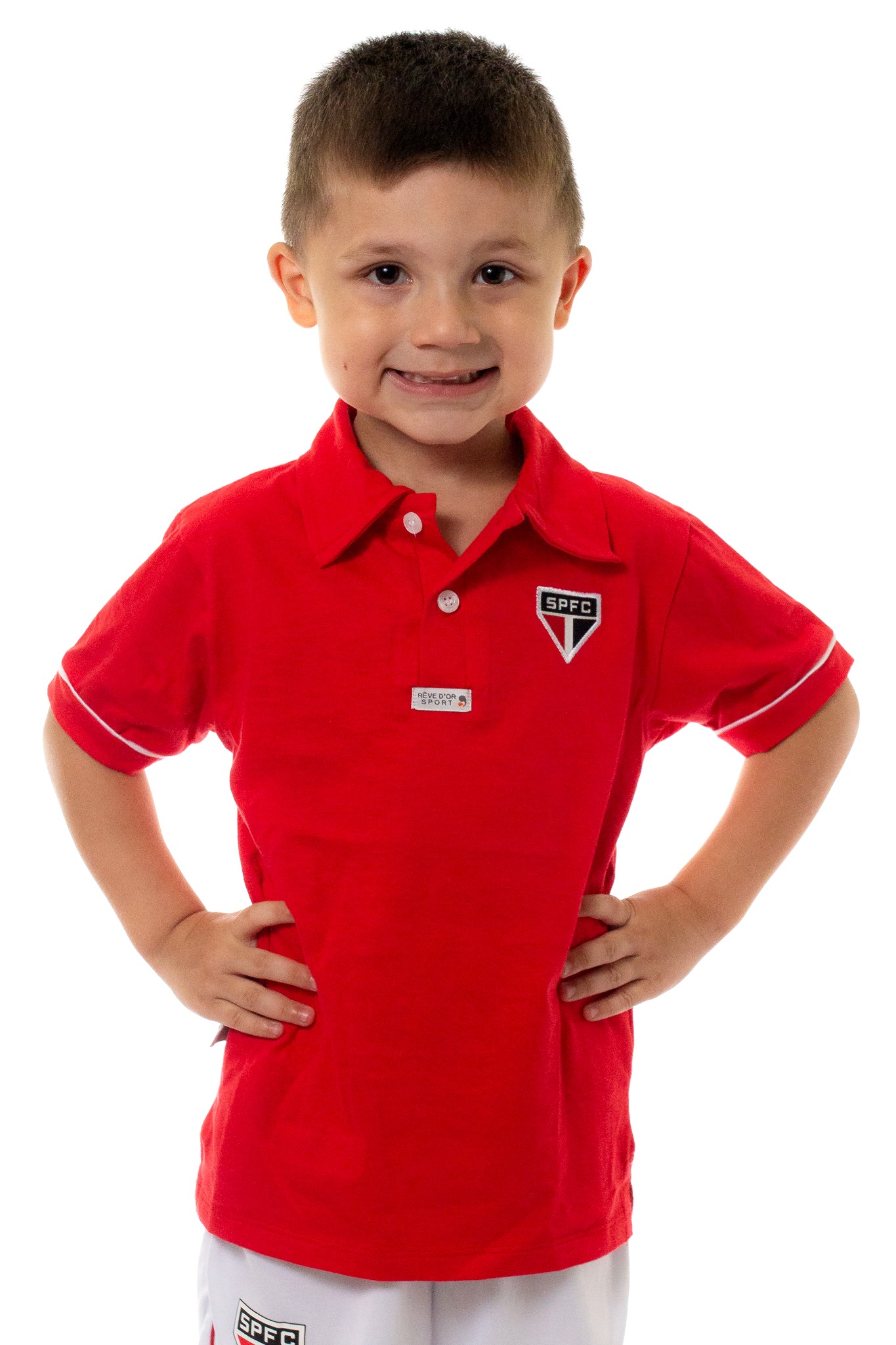 Camisa Polo Infantil Internacional Feminina Oficial - Cia Bebê