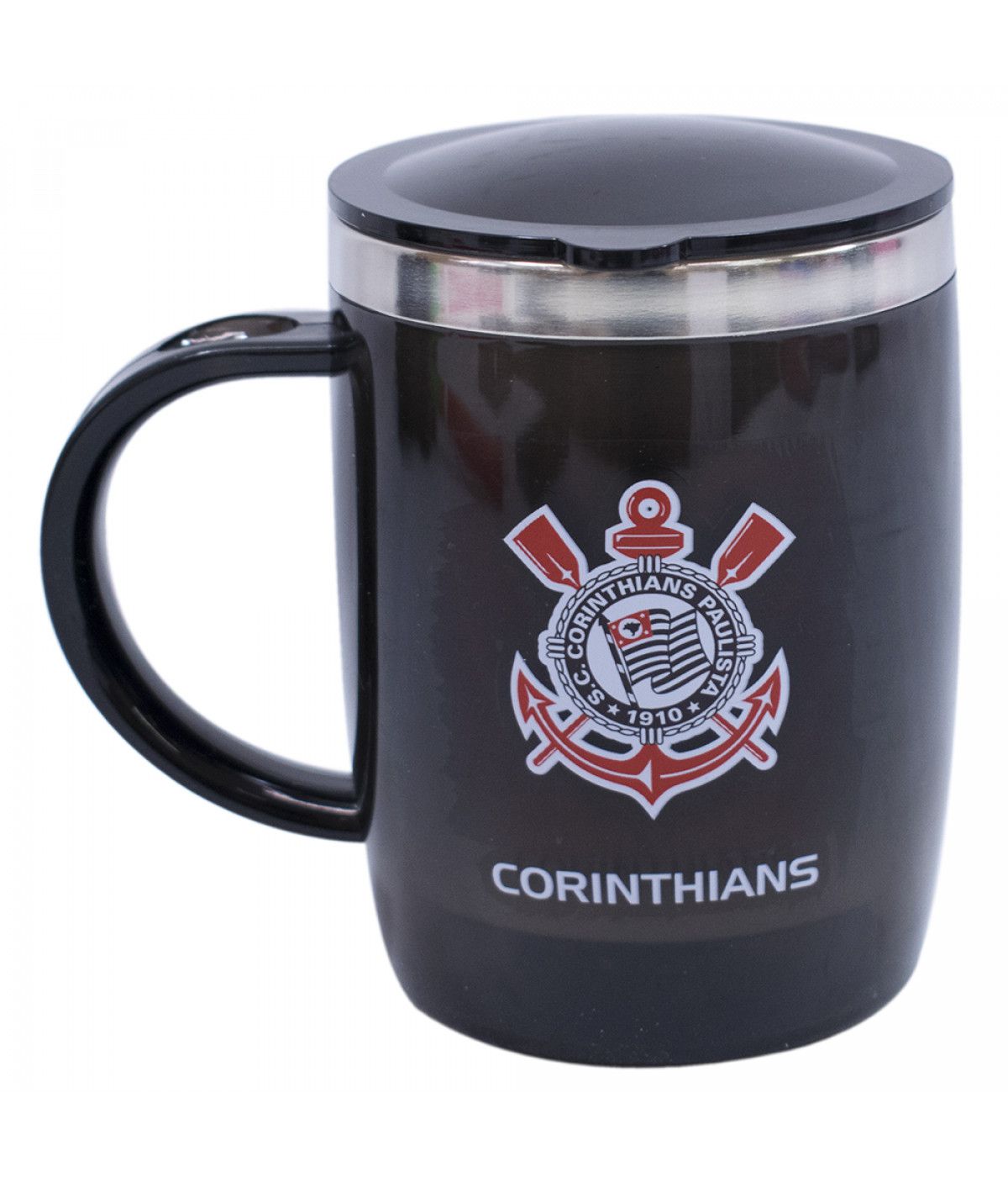 Copo Termico Preto Corinthians