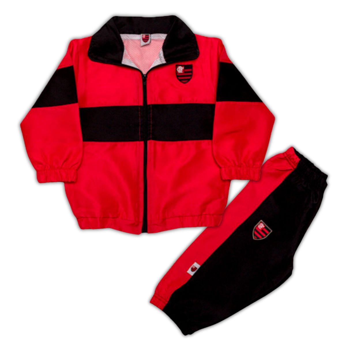 Agasalho Flamengo Infantil Conjunto Microfibra Oficial - Cia Bebê