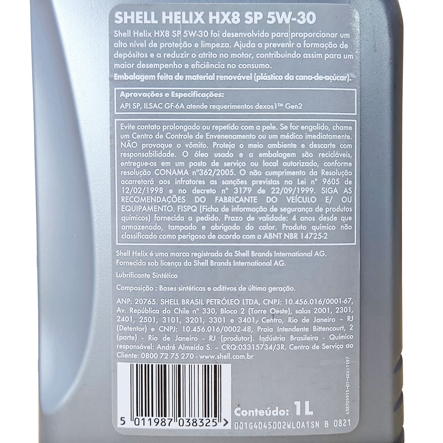 Shell Helix HX8 5W30 Sintético - Troca de Óleo Online