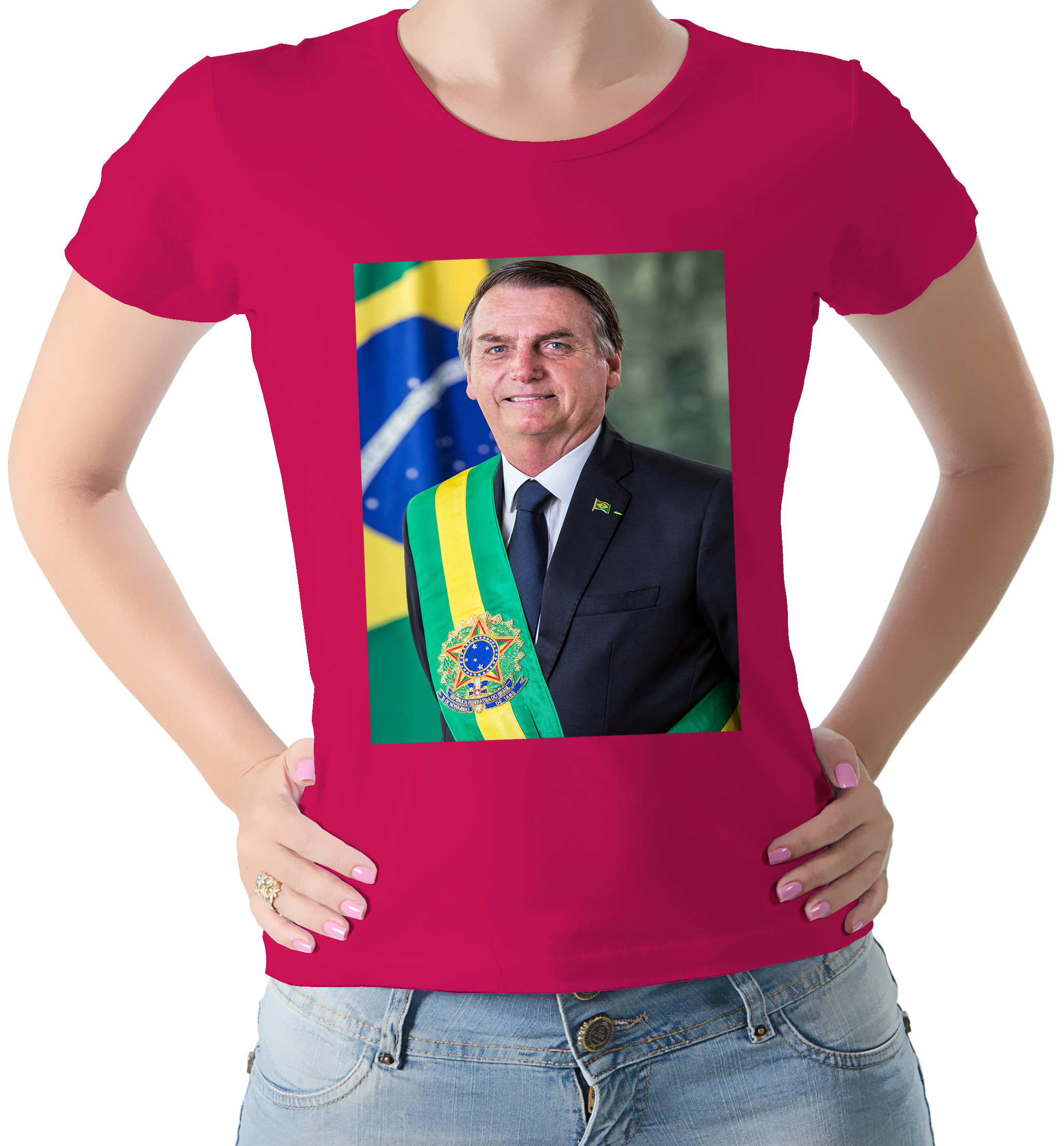 Camiseta Foto Oficial Presidente Jair Bolsonaro - DireitaStore