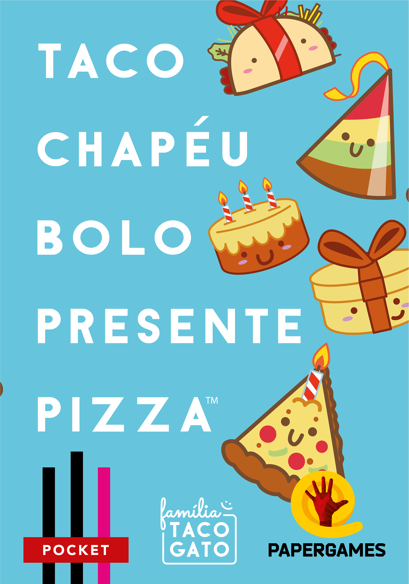 Taco Chapéu Bolo Presente Pizza (Família Taco Gato) + Carta