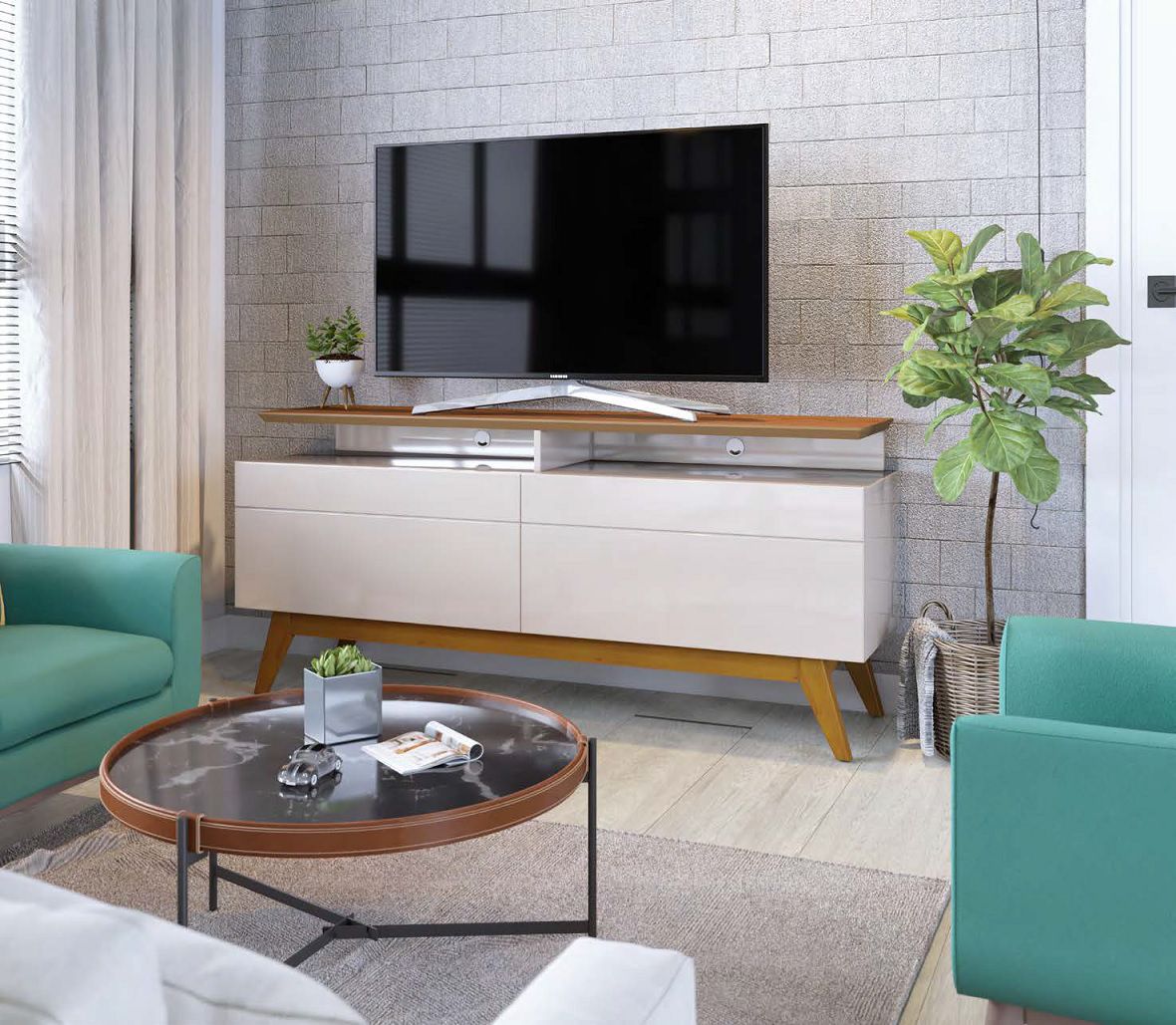 Rack Canadá 1.4 - Frejó c/off white IMC - Princesinha Móveis ...