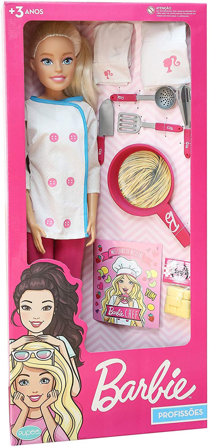 Barbie Boneca Profissões Chef 65cm Pupee - Tio Gêra