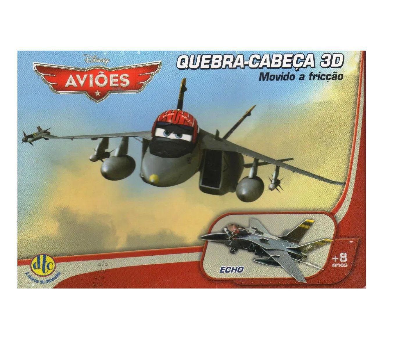 Quebra-Cabeça 3D Carros/Aviões Disney - Francesco - Tio Gêra