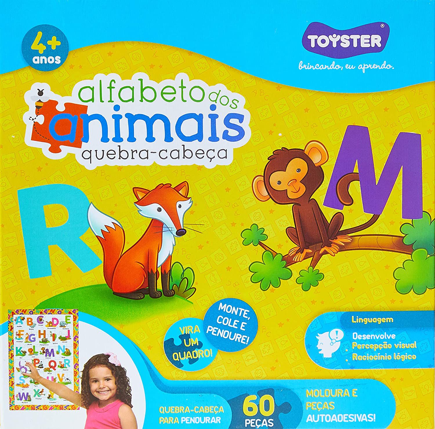 Quebra-Cabeça Alfabeto dos Animais - Toyster - Jogo Educativo :)