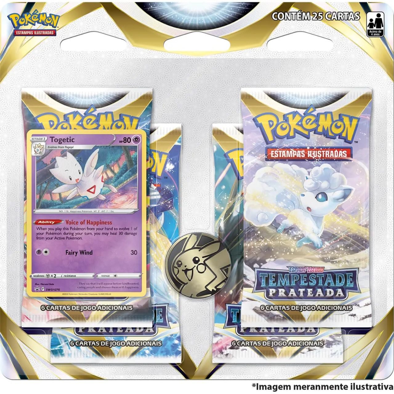 Cartas Pokémon GO Blister Quadruplo Pikachu - Copag