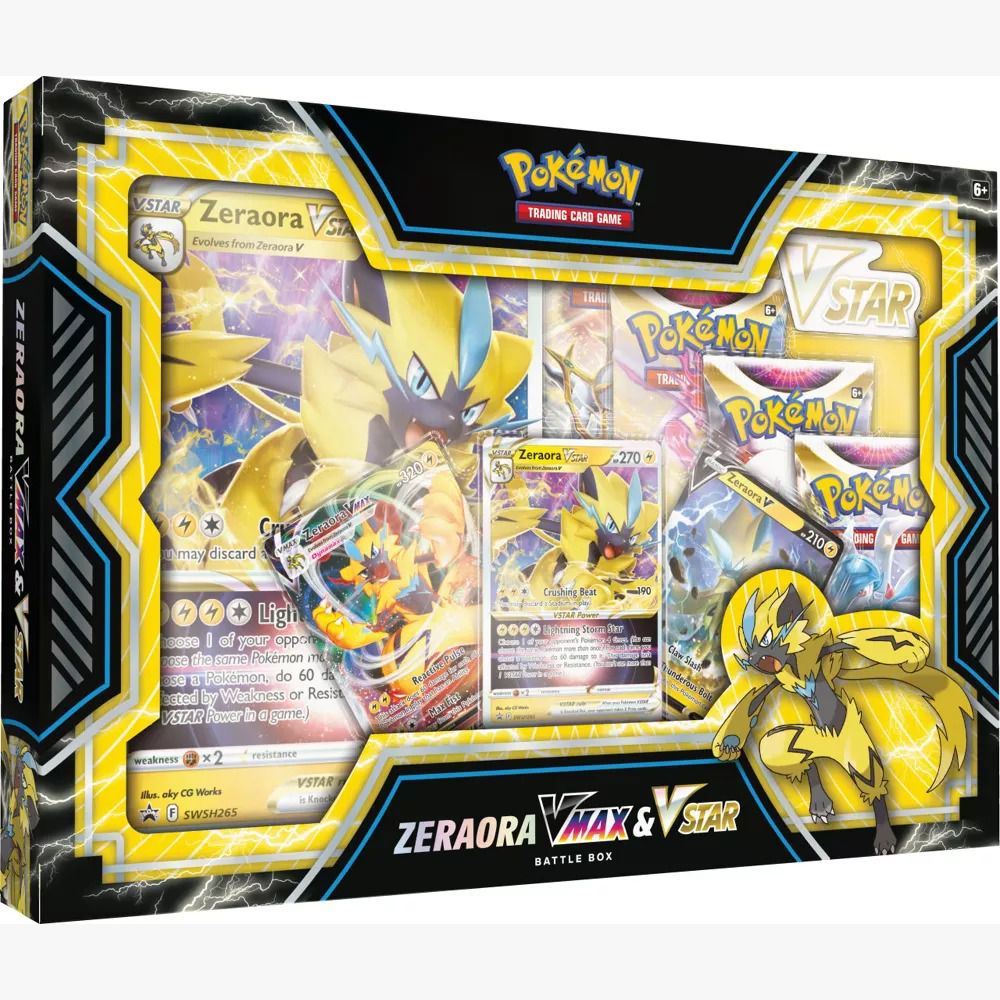 Coleçao Batalha Pokemon Box Zeraora Vmax V-astro Card Copag