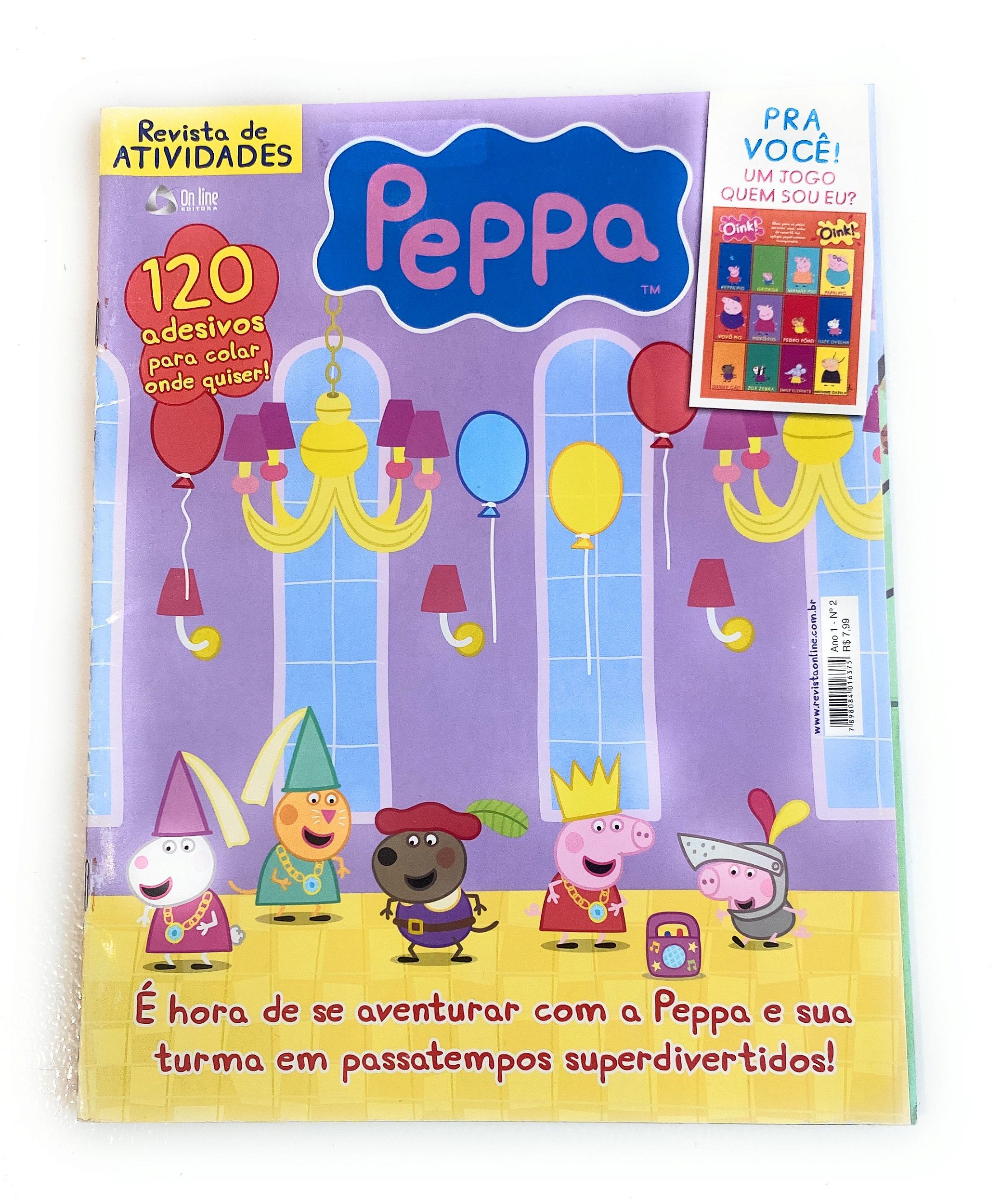 Livro - Peppa Pig - Revista para colorir: Um dia incrível com os