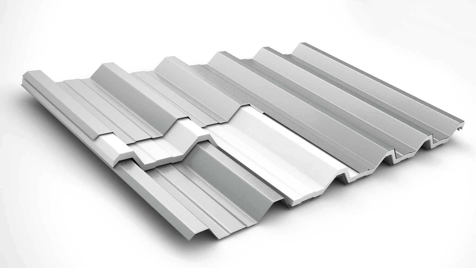 Telha Sanduíche Trapezoidal 40/980 Termoacústica Galvanizada Metro ...