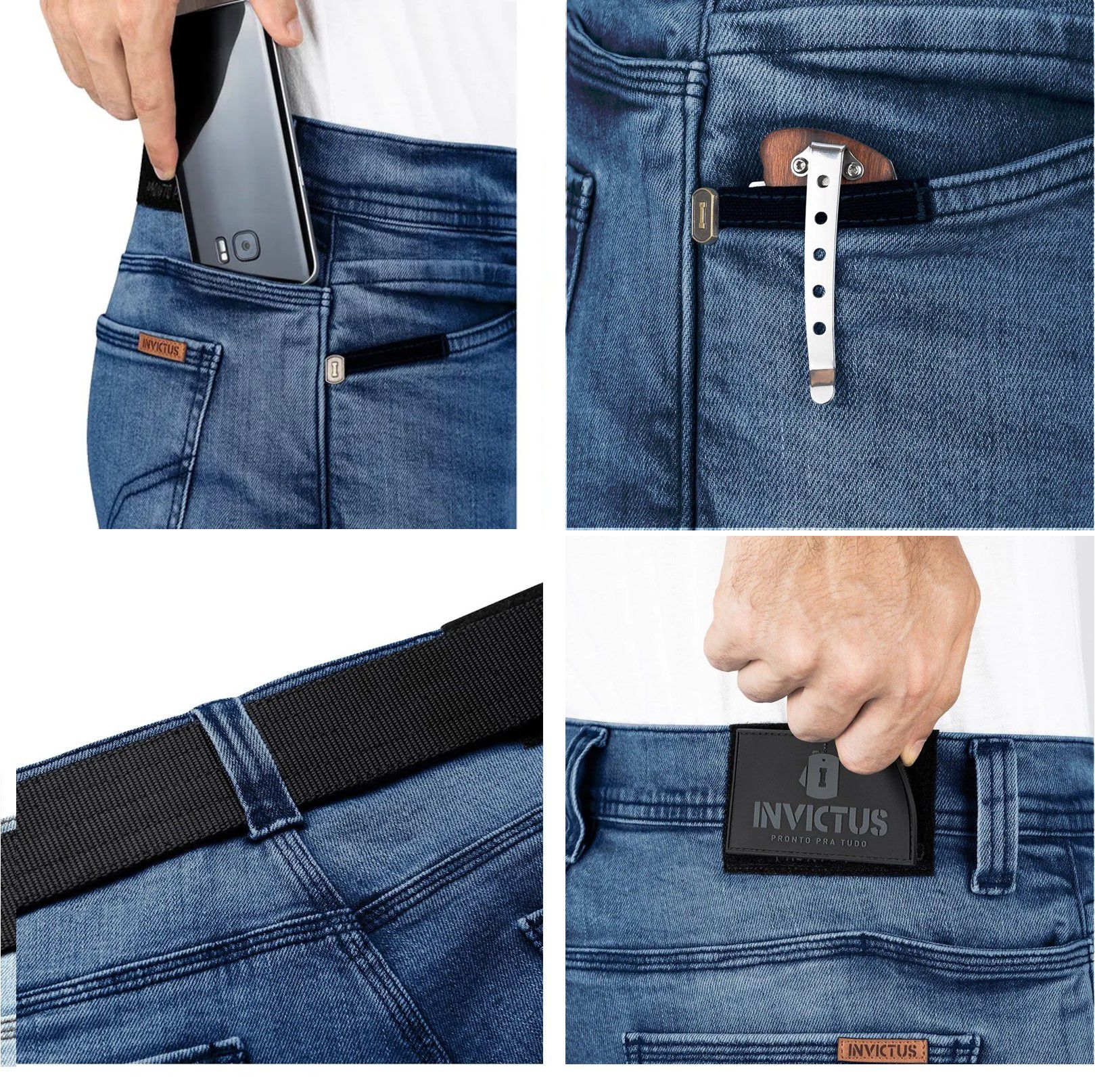 Jeans Iron & Haft Journeyman - Relaxado, 12 Bolsos, Lavagem Média