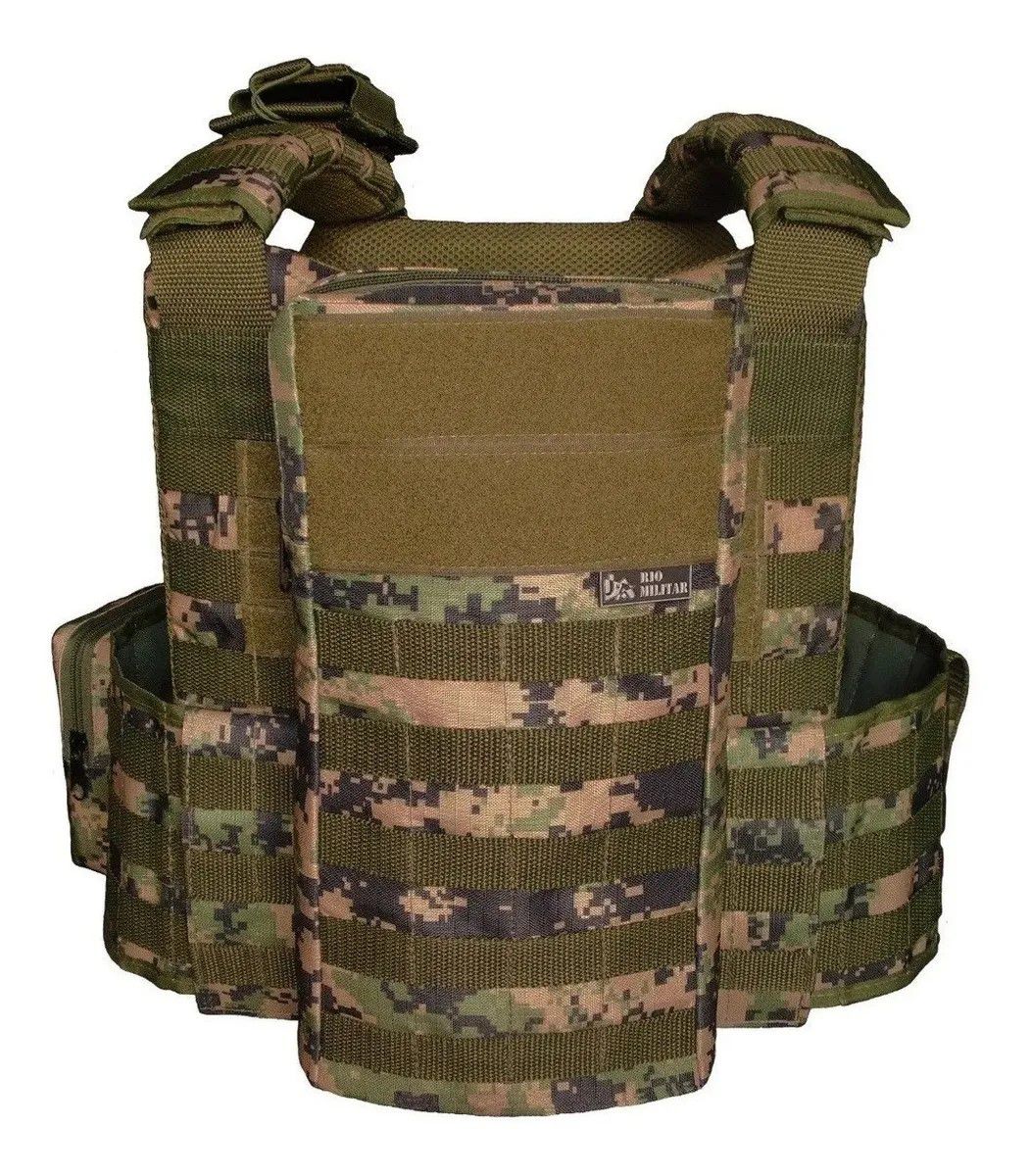 Colete Plate Carrier J.A. Rio Militar Marpat LOJA WWART Tático