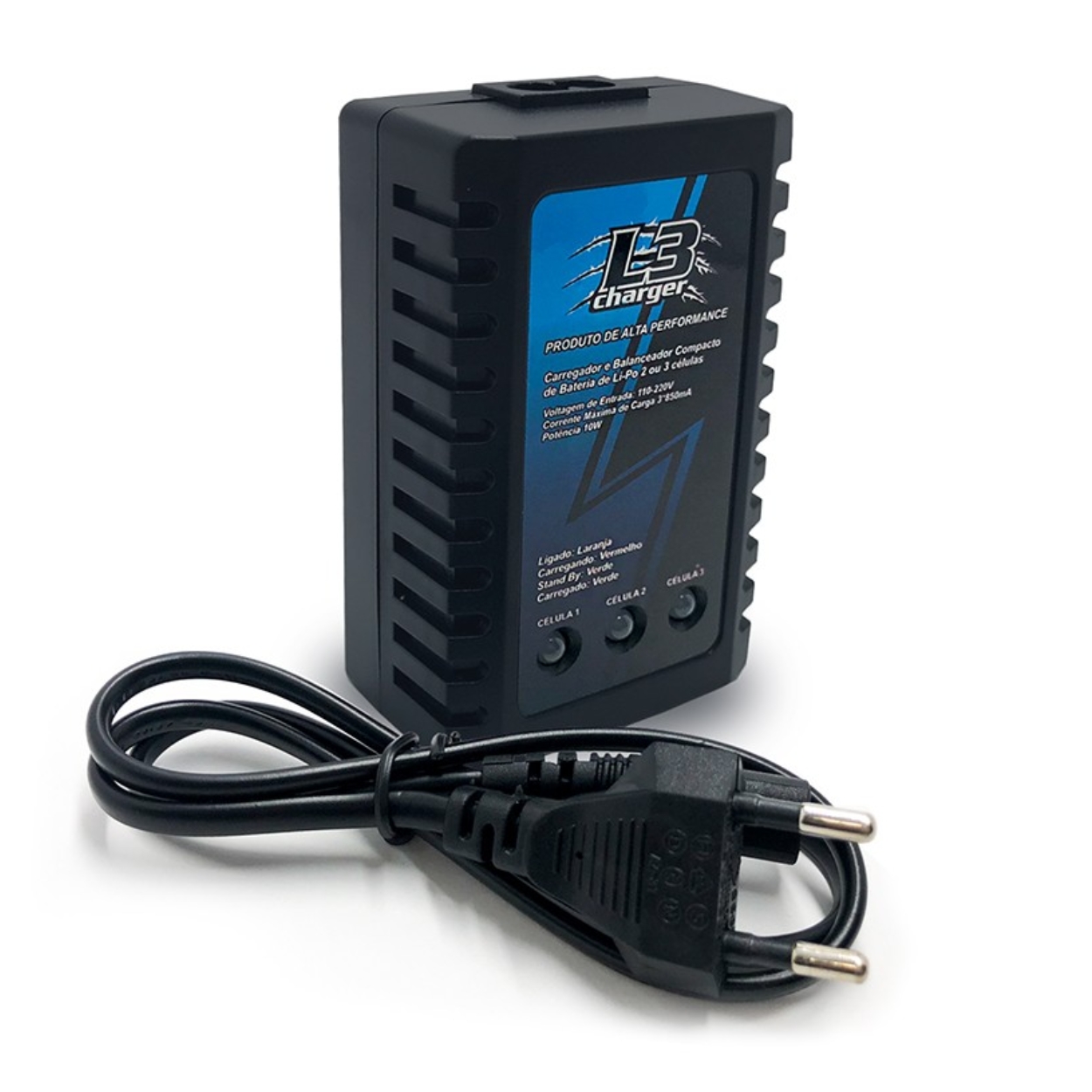 Carregador de Bateria Airsoft LIPO L3 2S/3S - Leão Modelismo - LOJA ...