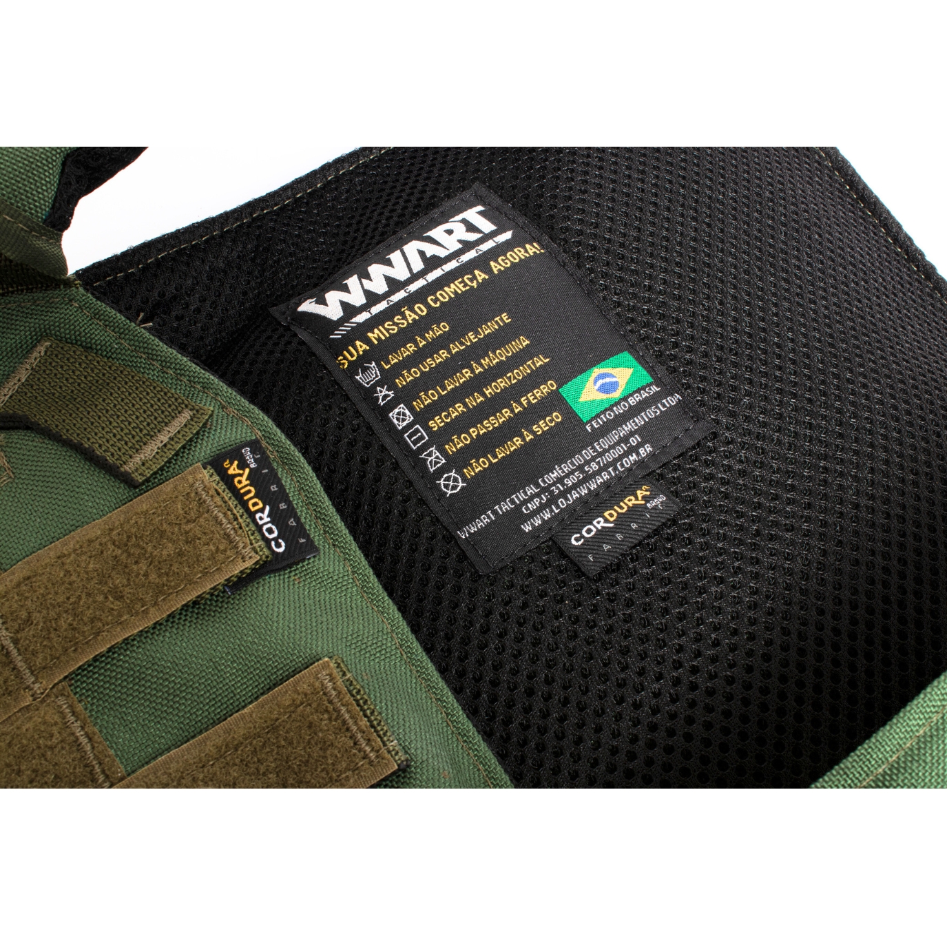 Plate Carrier Verde WWART TACTICAL CORDURA® 1000D - LOJA WWART - Tático ...