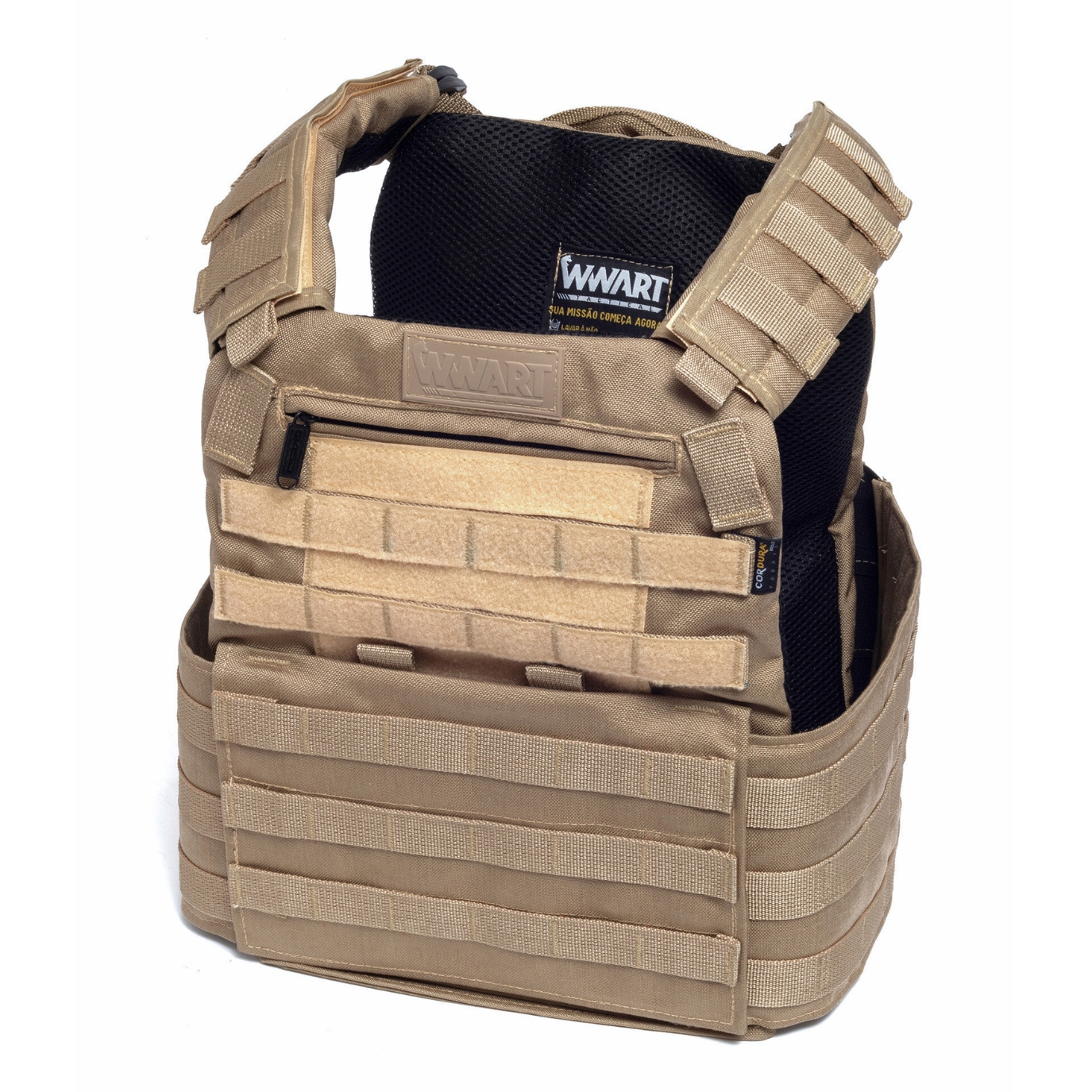 Plate Carrier Tan WWART TACTICAL CORDURA® 1000D - P1000 - LOJA WWART ...