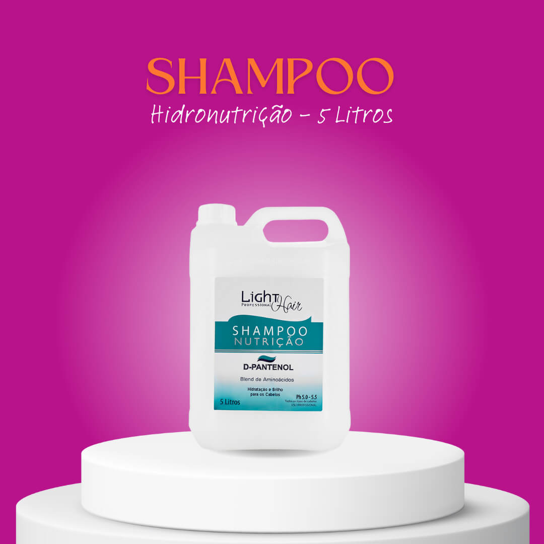 Shampoo D-pantenol Lavatório Nutrição - 5L Light Hair - Loja Light