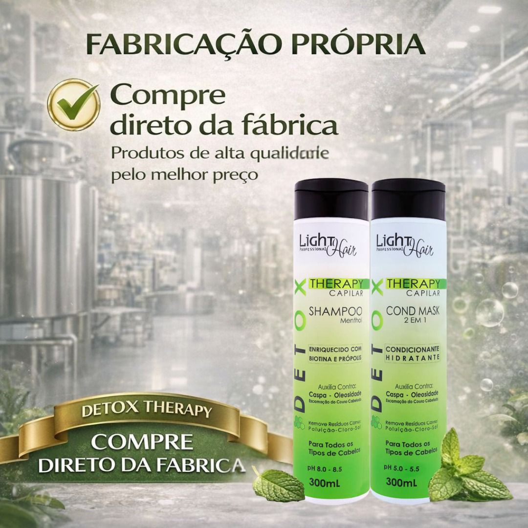 Shampoo e Condicionador Detox Terapy Capilar Higienizador - 300ml