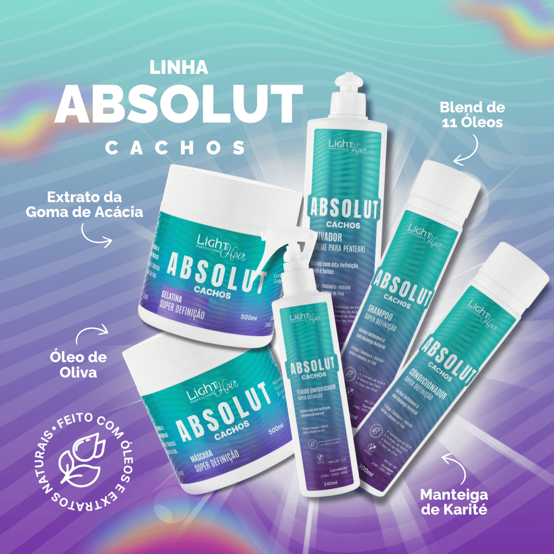 Kit Absolut Cachos: Definição e Hidratação para Cachos Radiantes