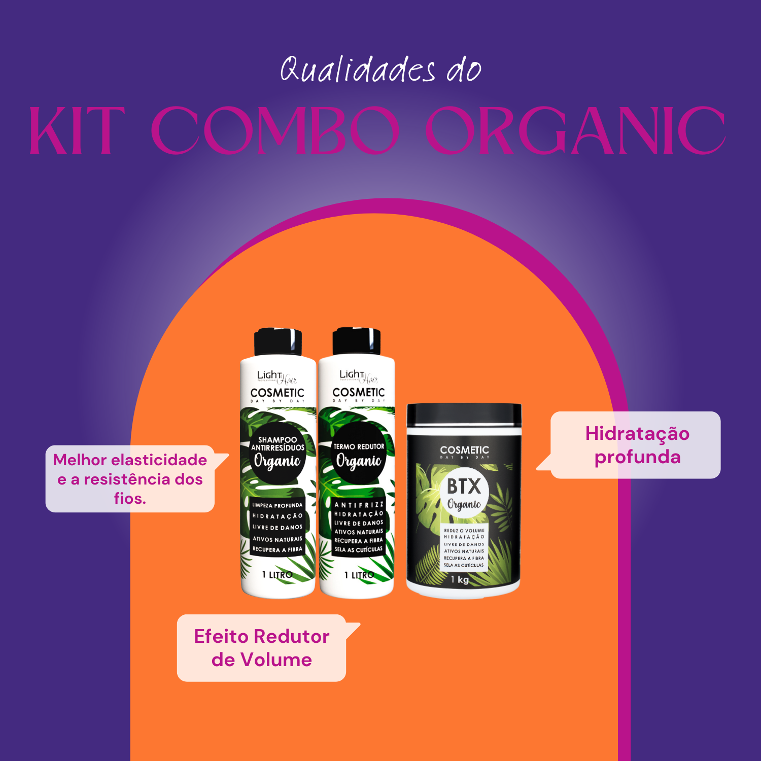 Kit Combo Organic - Light Hair (Frete Grátis) - Loja Light Hair