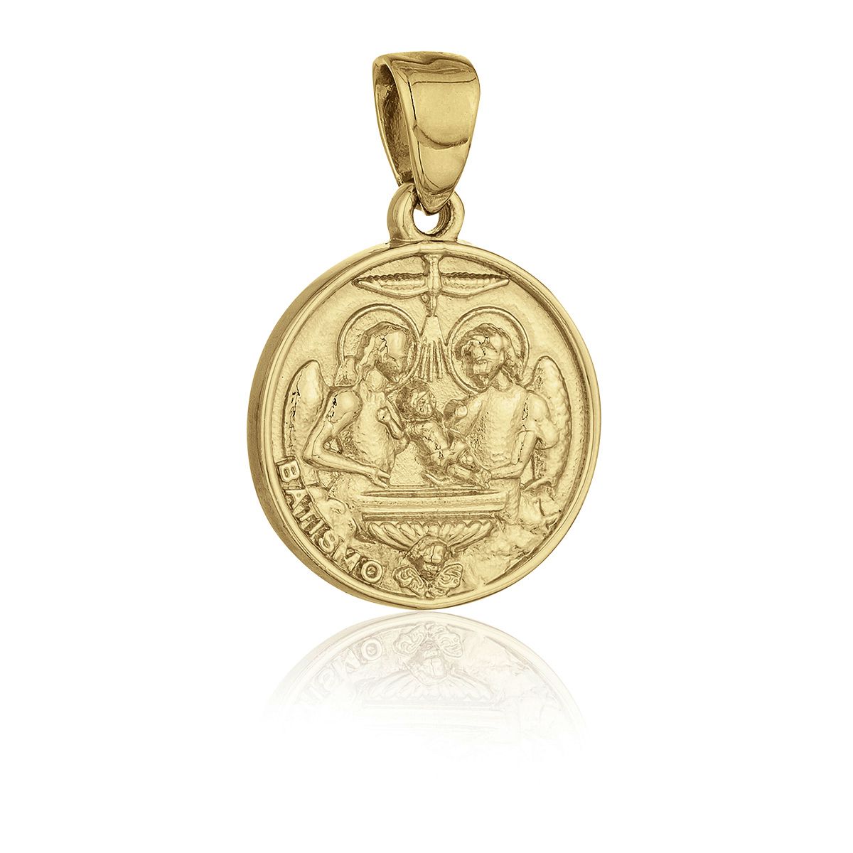 Medalha Batismo de ouro - Santa Fé presentes religiosos