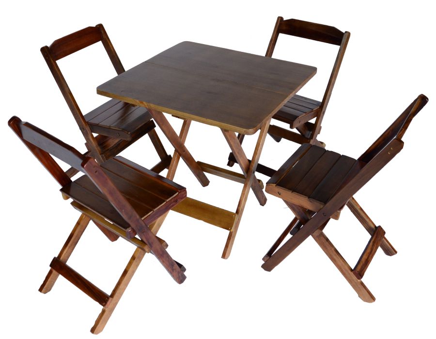 value=Conjunto Mesa 70x70 e Cadeiras - Cod: 1857