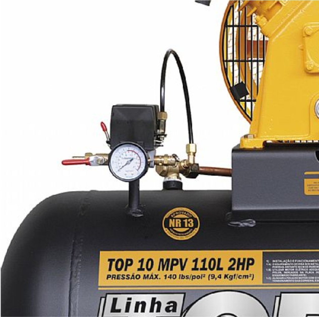 Compressor de Ar 10 PCM 2HP 110 Litros Monofásico - SeuPosto.com ...