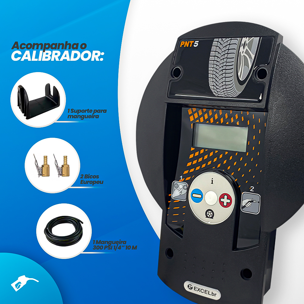 Kit com 2 Calibrador de Pneus Digital Pneutronic 5 - Excelbr - SeuPosto ...