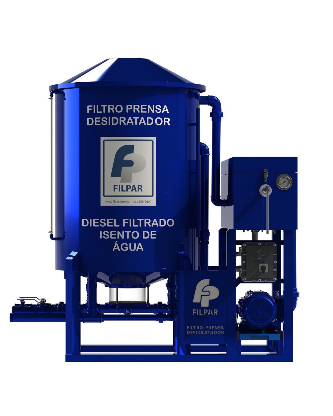 Filtro Prensa Industrial FP 11000W para Óleo Diesel - SeuPosto.com ...