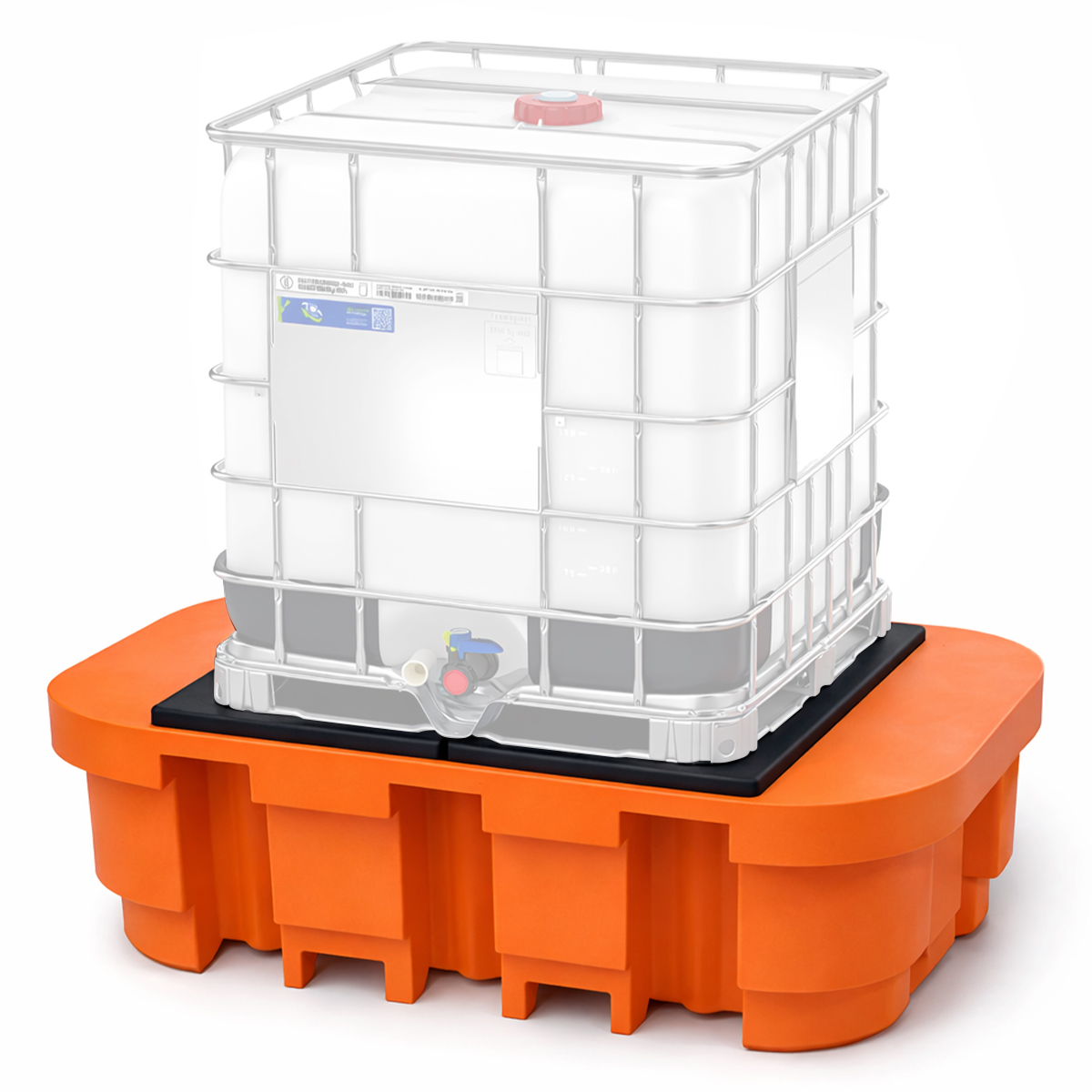 Bacia de Contenção para IBC - 1000 Litros - Laranja