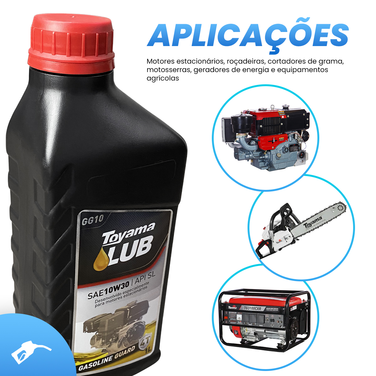Óleo Lubrificante 10W30 Motores 4 Tempos Gasolina Toyama - SeuPosto.com ...