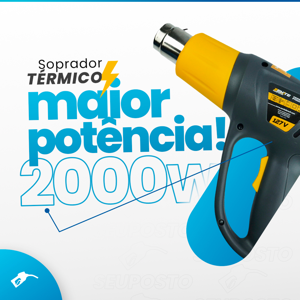 Soprador Térmico Profissional 2000w 220v Zenite - SeuPosto.com ...