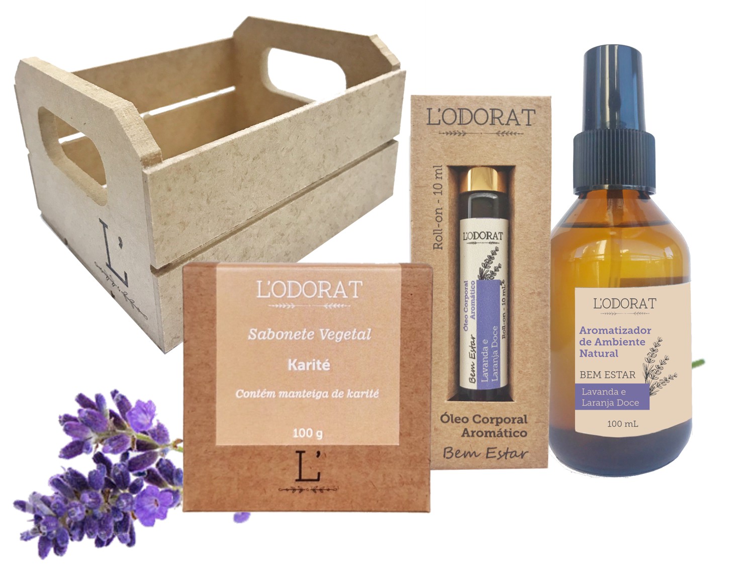 Box Janeiro - Papelaria Perfumada Lavanda