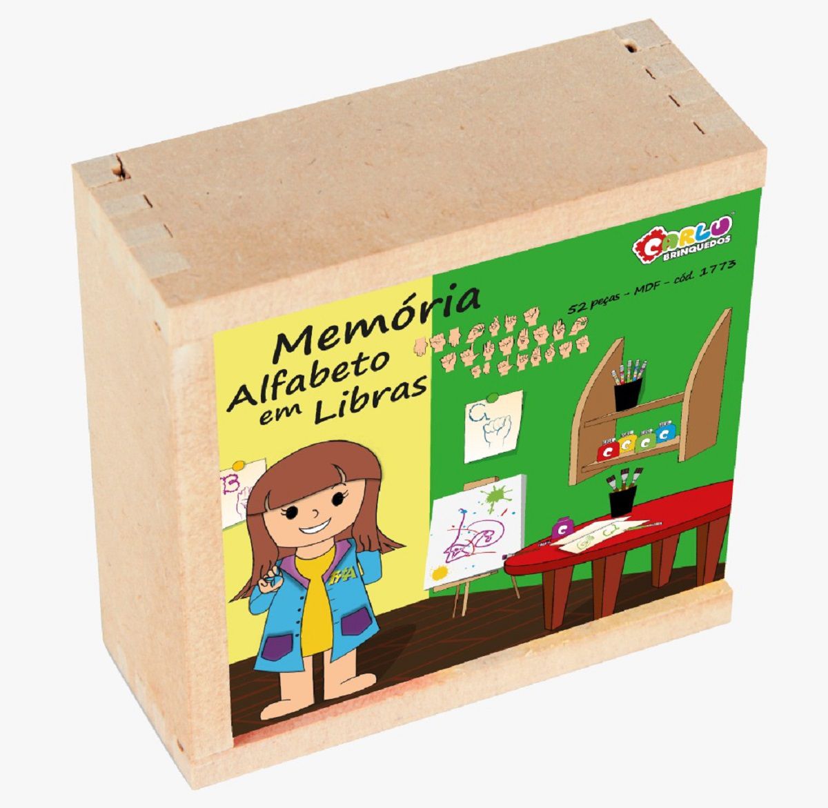 Jogo Educativo da Memória de Alfabetização em MDF - STEM Toys