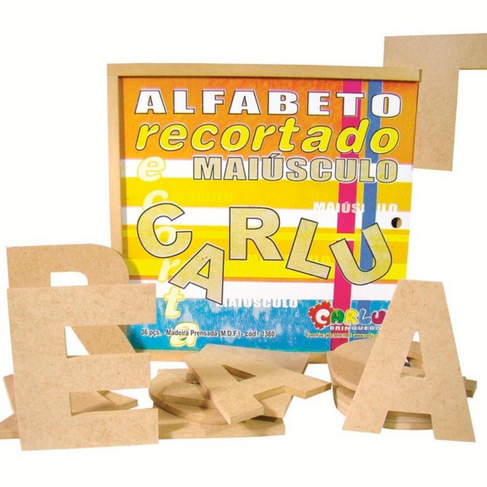 Jogo Educativo Infantil em madeira Alf Alfabeto