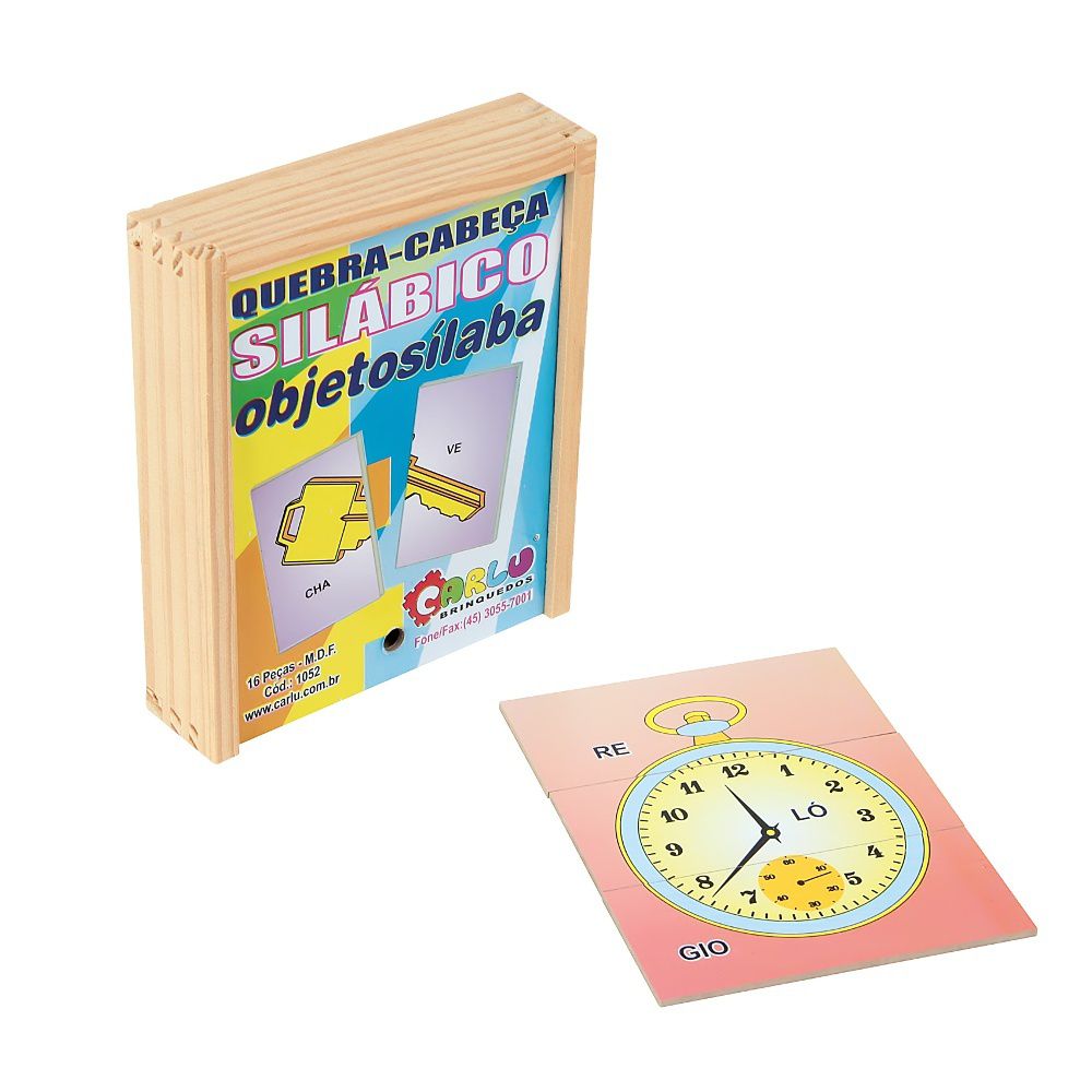 Jogo Quebra-cabeça Silábico - Kits Educativos