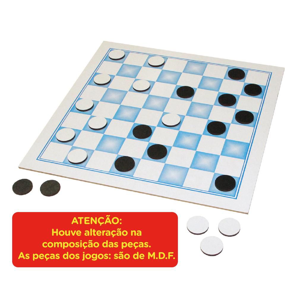 Jogo,De,Damas,E,Trilha,X,cm,. - Brinquedos E Jogos Pedagógicos e