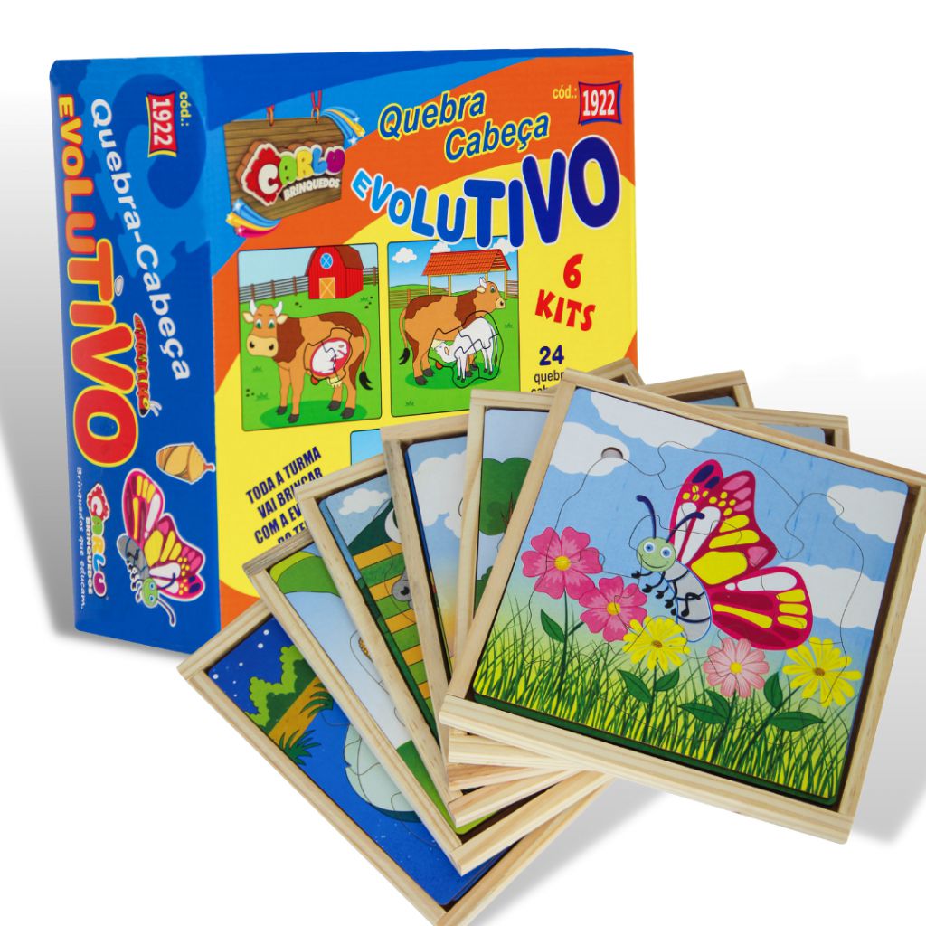 Kit 6 Jogos Educativos Ajuda Na Alfabetização Infantil Mdf