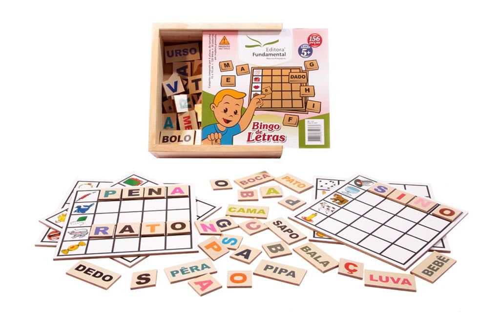 Jogo Educativo Bingo do Alfabeto - Lúdica Brinquedos