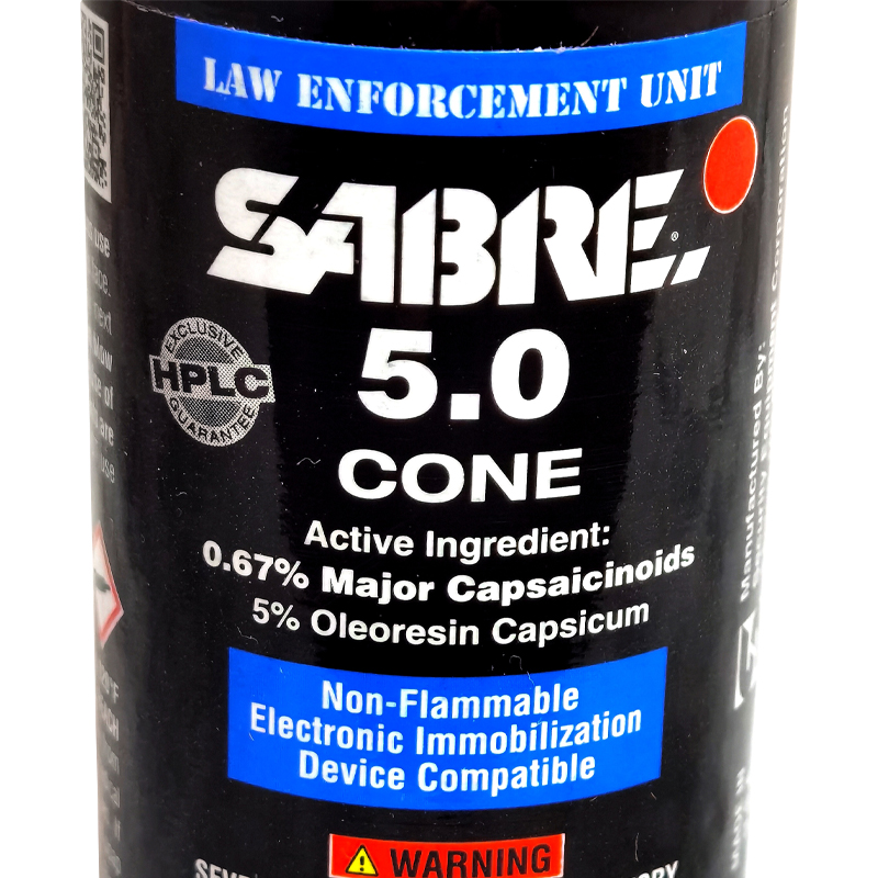 Spray de Pimenta Sabre 5.0 Uso Policial Jato em Nevoa Cone 60ml - SPRAY ...