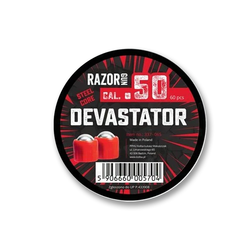 Munição Devastator Razor Gun Calibre .50 - SPRAY DE PIMENTA E ARMAS DE ...