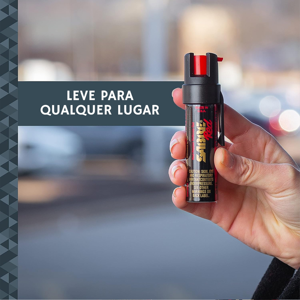 Spray de Pimenta Sabre Red com Jato em Gel e Clip de Bolso 23ml - SPRAY ...