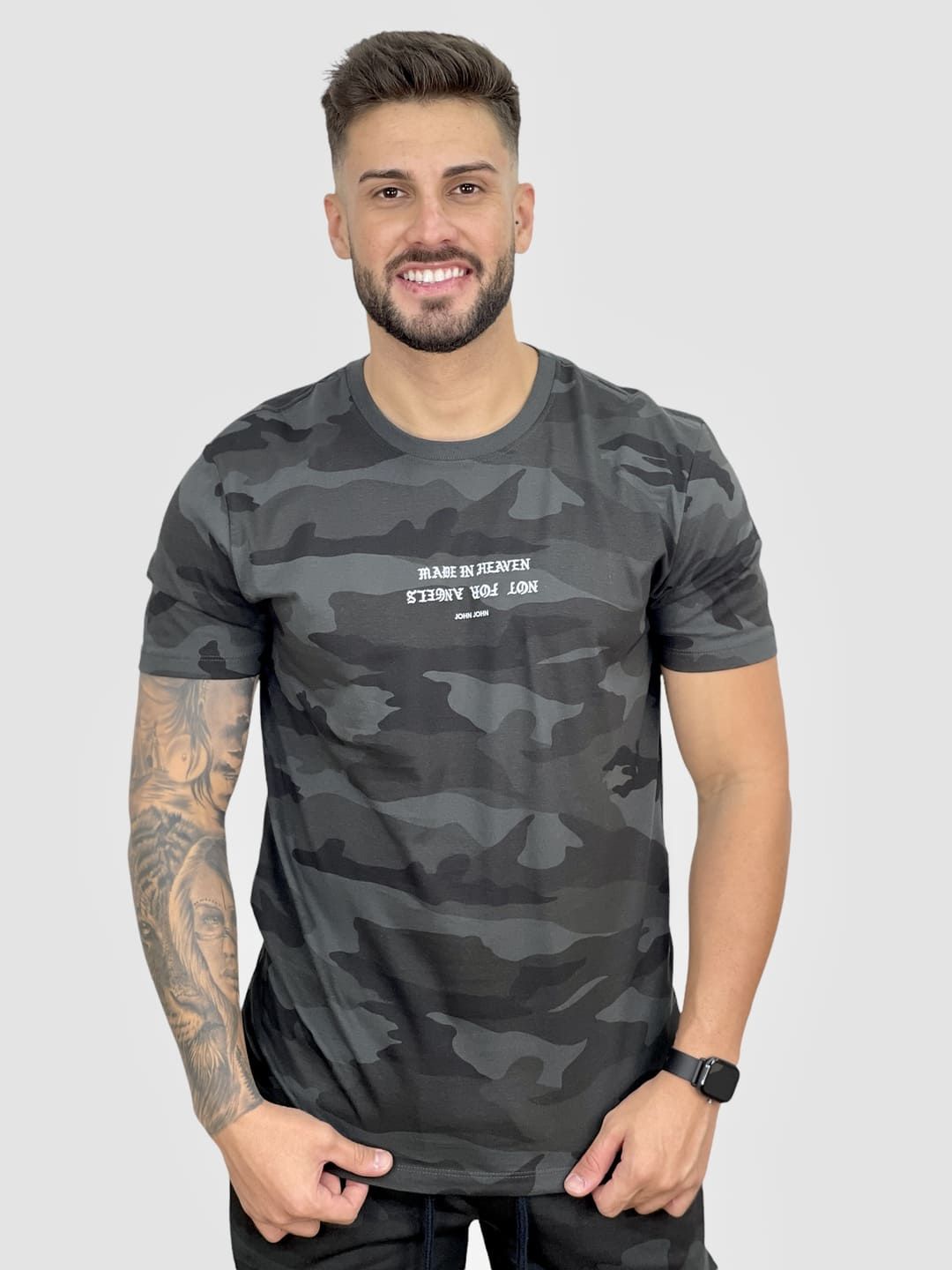 Camiseta Camuflada Made In Heaven - John John - Imperium Store