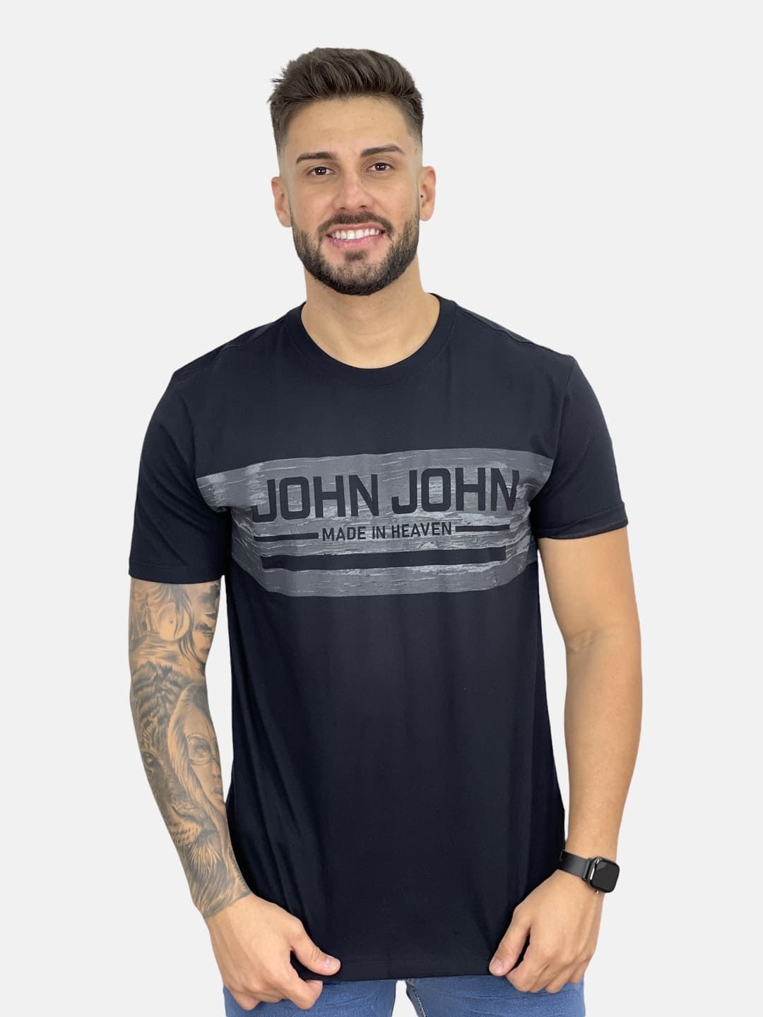 Camiseta John John Music In Heaven Preta - Faz a Boa!, camiseta john john  made in heaven
