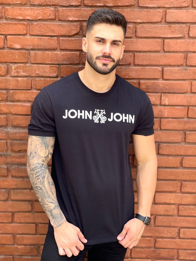 Camiseta John John JJ Basic Branca  John john camisetas, Camiseta masculina,  Camiseta