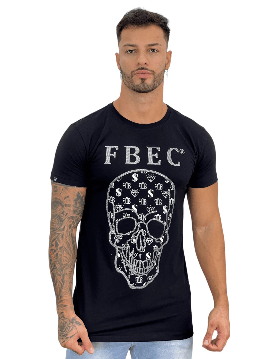 Camisa John John Reta Skull Preta - Compre Agora